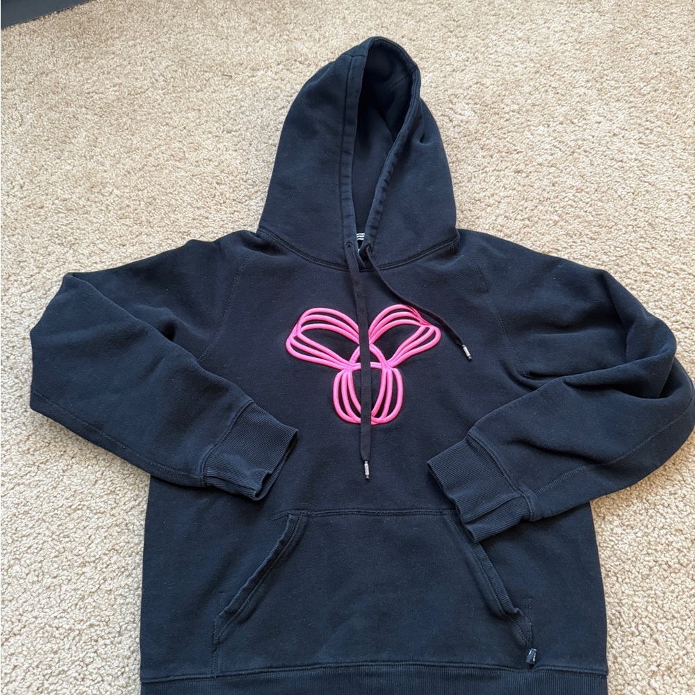 TNA Black Hoodie with White Logo